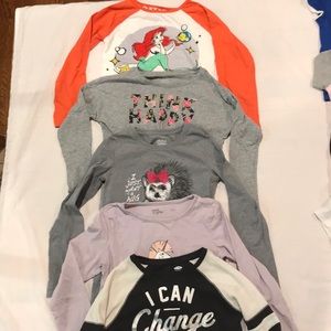 5 Girls long sleeve T Shirts All for 1 price